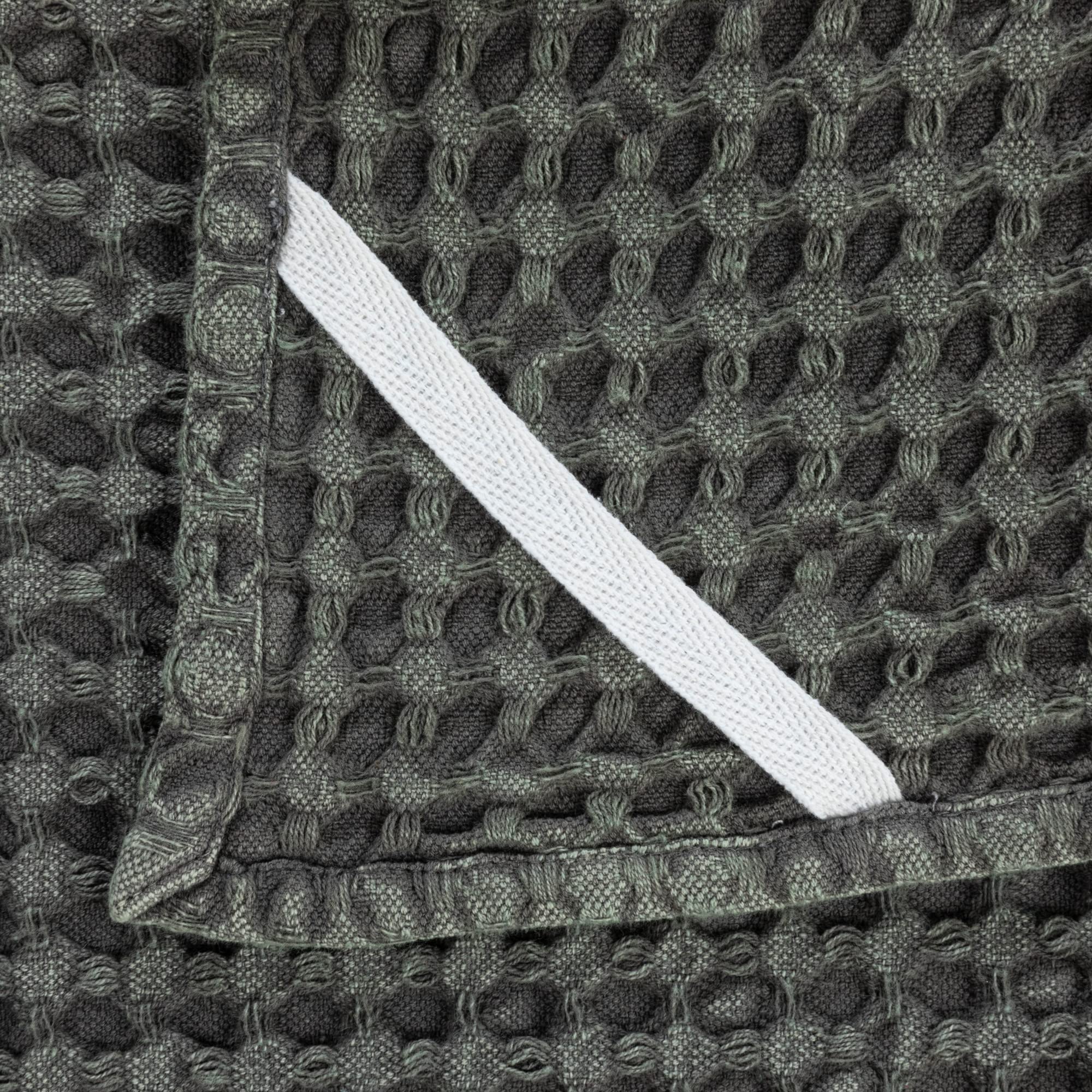 Bloomingville Cotton Waffle Weave Tea Towel, Charcoal - Image 6