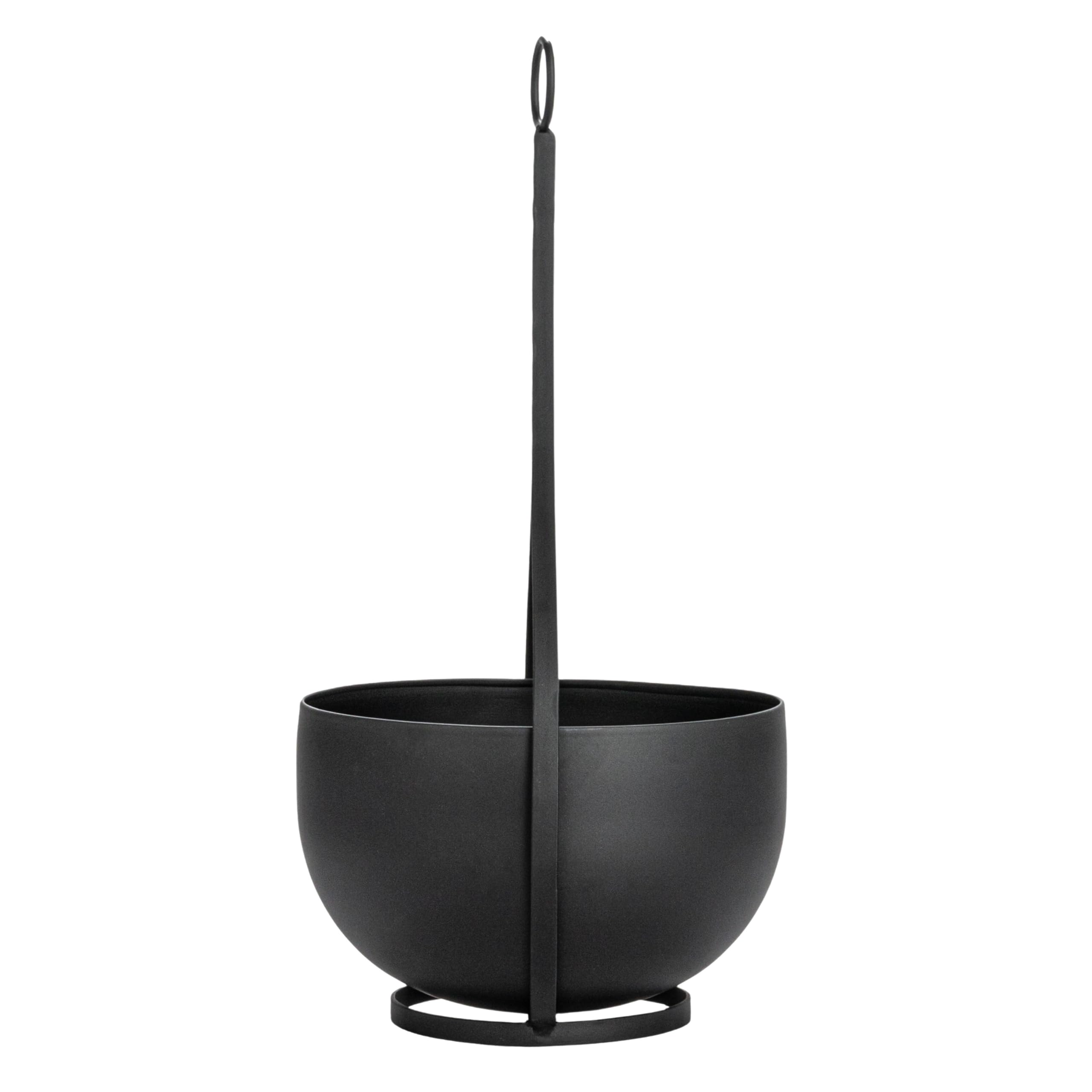 Bloomingville Decorative Hanging Metal Planters, Black, Set of 2 - Image 7