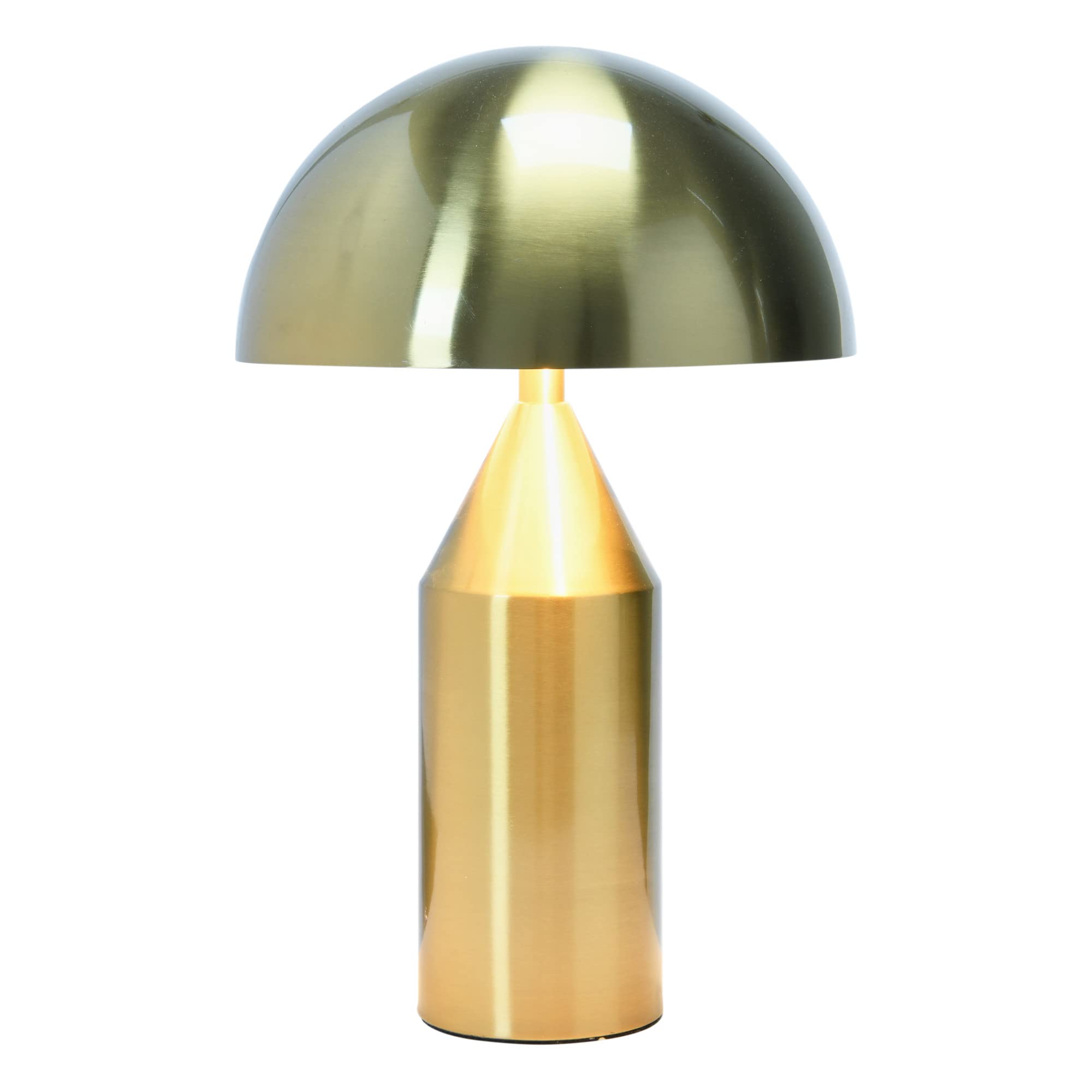 Bloomingville Metal Electroplated Table Lamp with Inline Switch, Brass, 10" L x 10" W x 14" H - Image 7