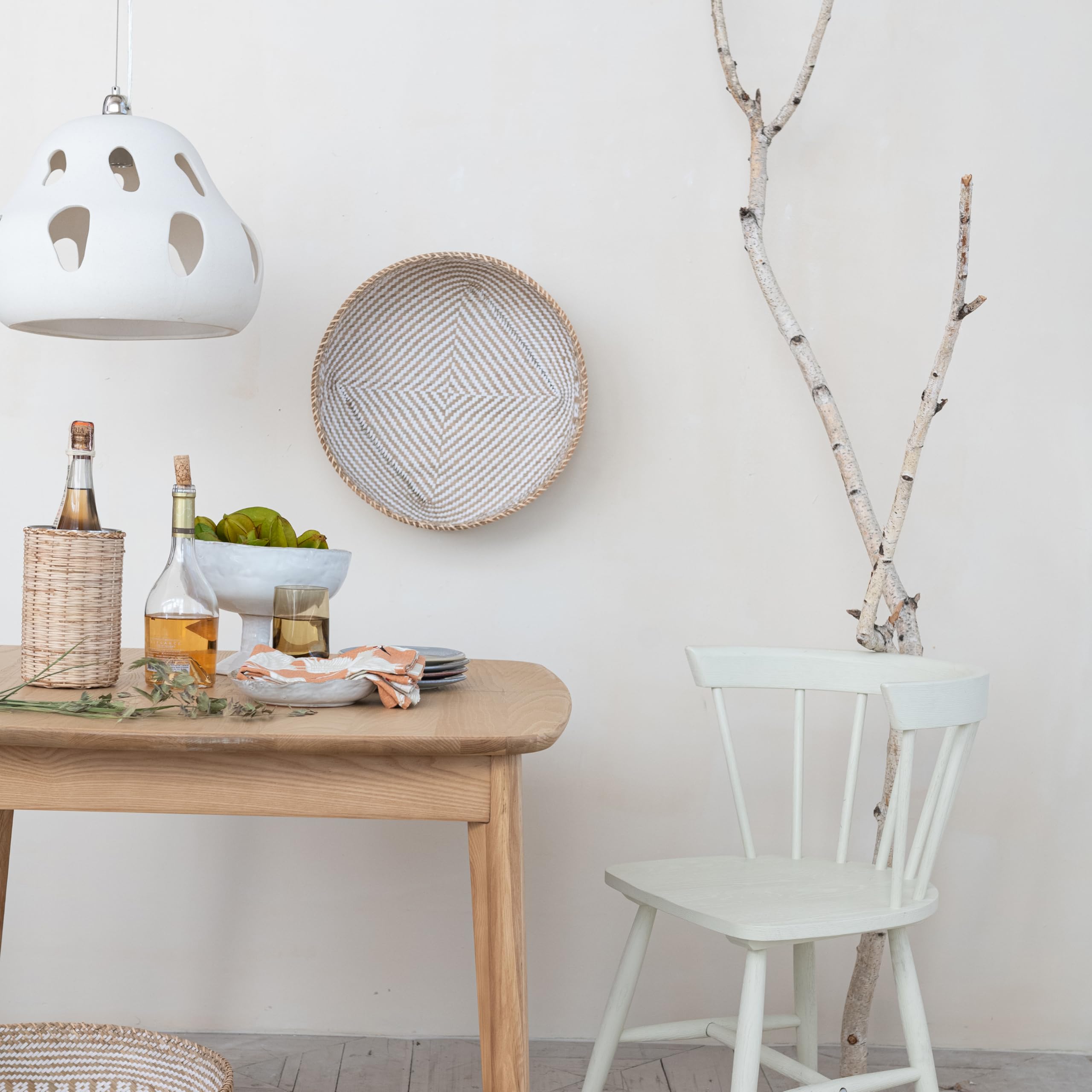 Bloomingville Pendant Lamp with Cut-Outs, White - Image 3